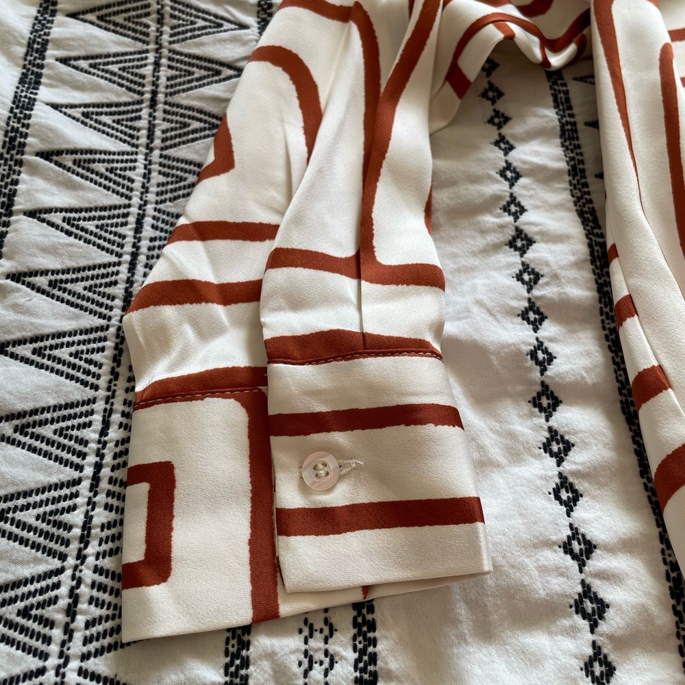 Blu Pepper | Geometric Patterned Button-Down Shir… - image 5